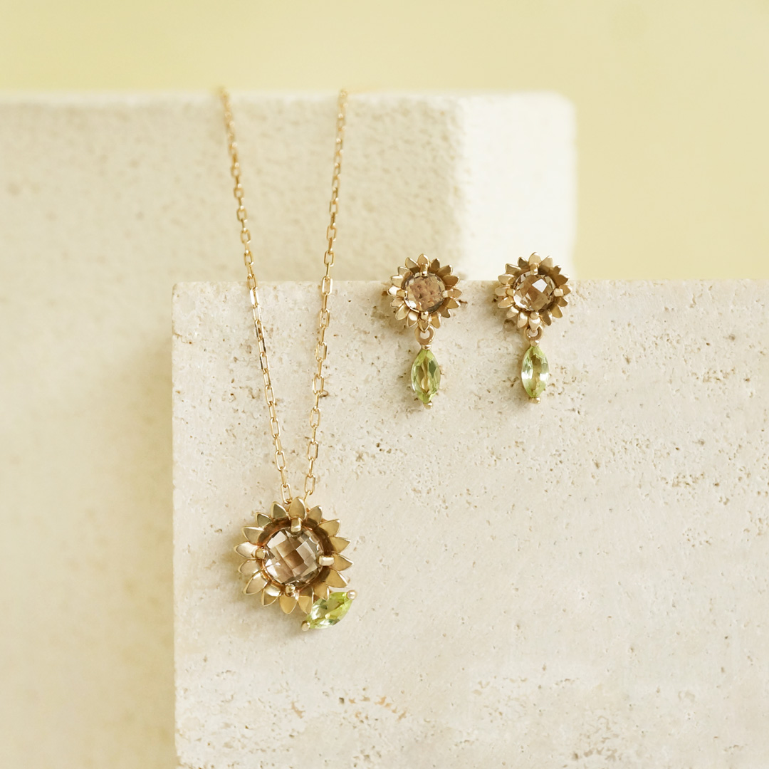 TAKE-UP 誕生花ジュエリー 8月 ヒマワリネックレス caro fiore TAKE-UP ONLINE SHOP/テイクアップ公式オンラインショップ