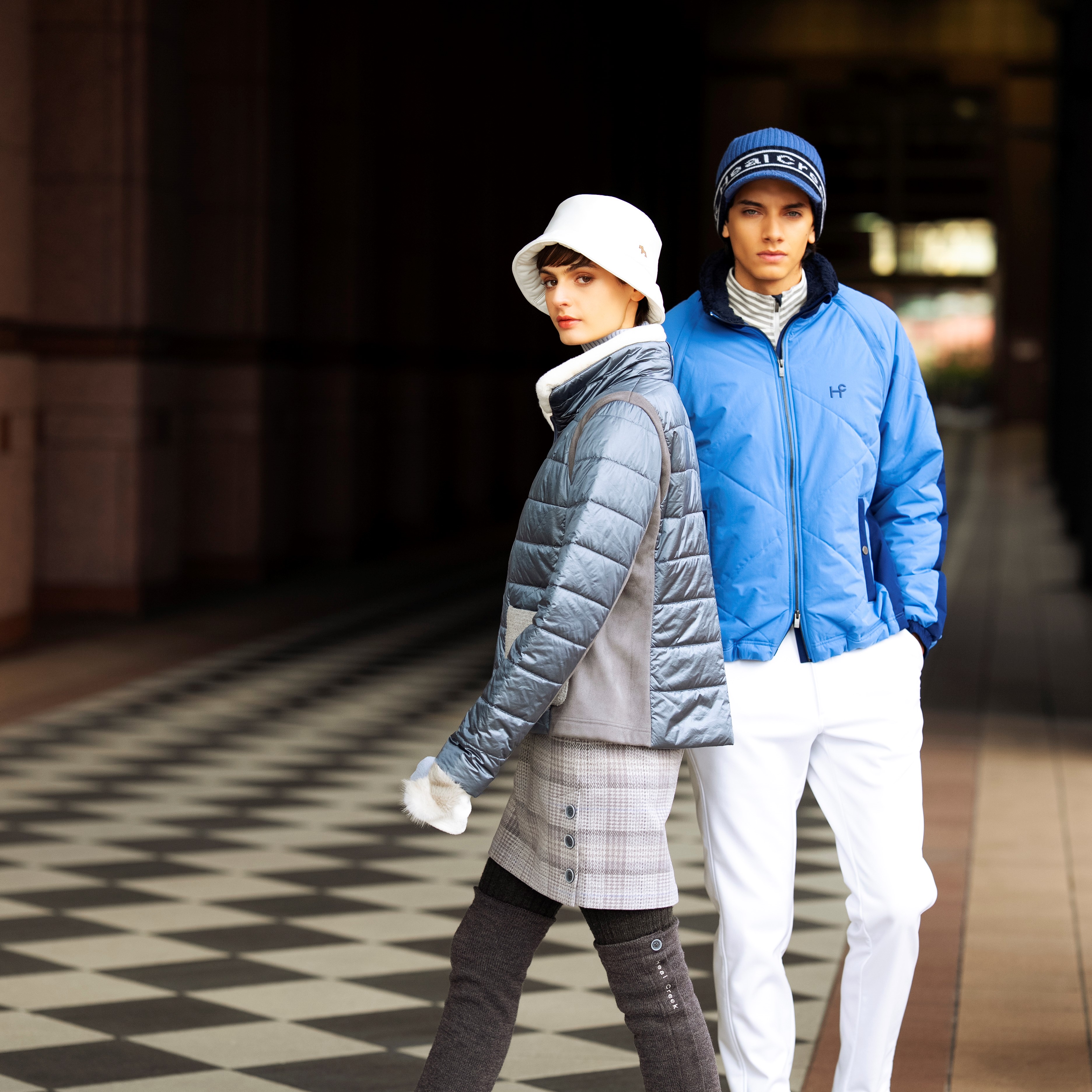 ニューバランスゴルフ 防風ニットジャケット　ホワイト系 WINTER SELECTION】GOLF WEAR＆GOODS ～ゴルフ2025AW～ | 売場ニュース