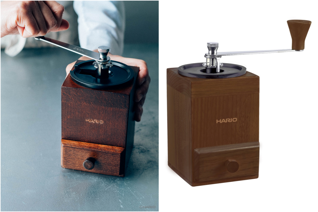 手挽きコーヒーミル 上