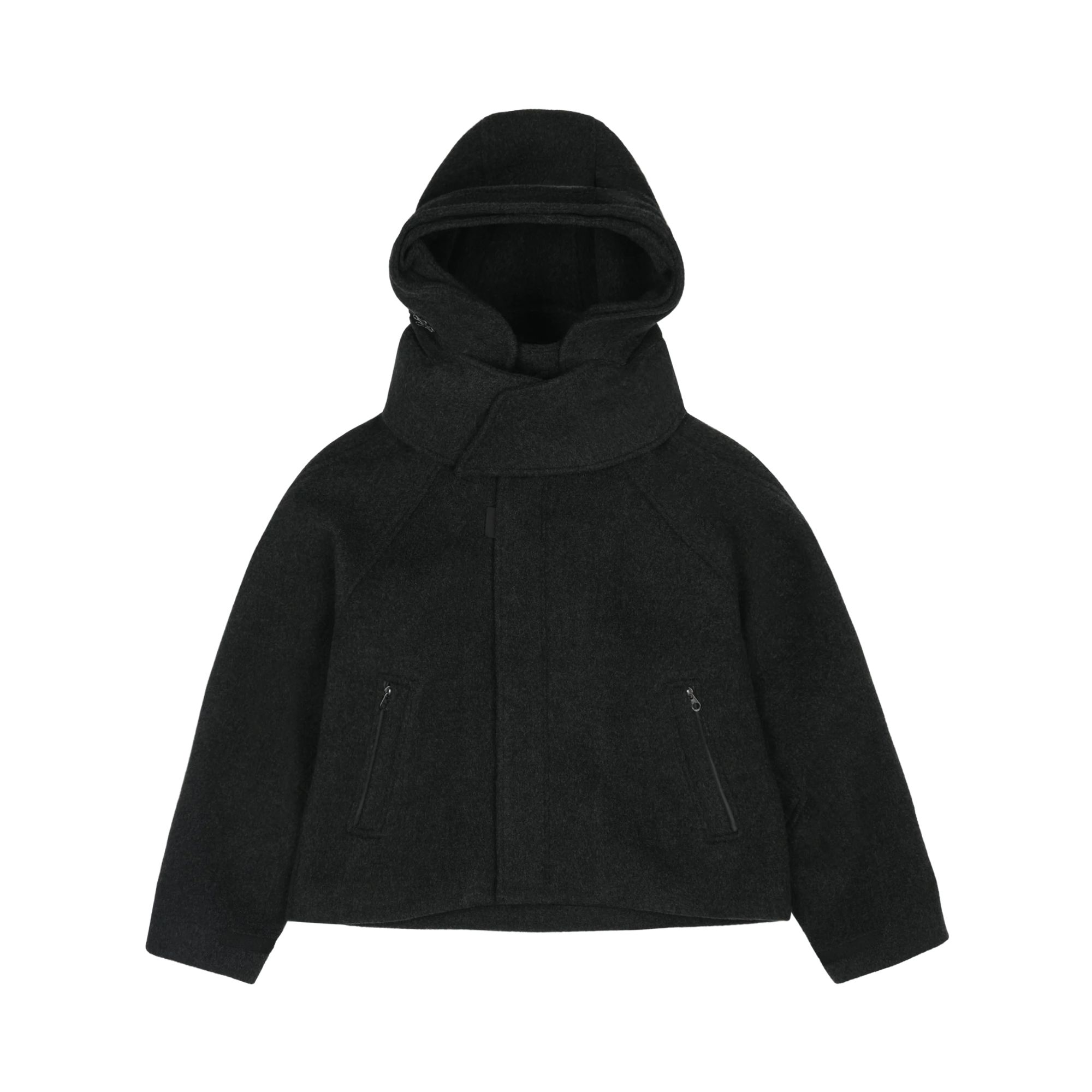 SAN SAN GEARの黒いMORN WOOL JACKETの商品写真