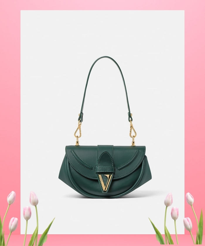 「ヴェルサーチェ」ヴィルトゥス スモール レザー ショルダーバッグ