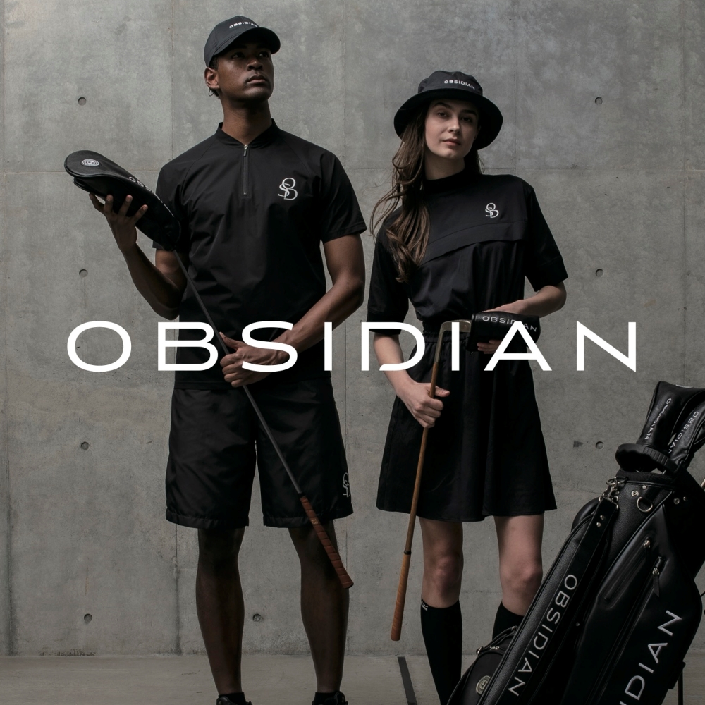 OBSIDIAN ゴルフウェアセット！！ OBSIDIAN」エレガントに黒をまとう、大人のための都会的なゴルフ