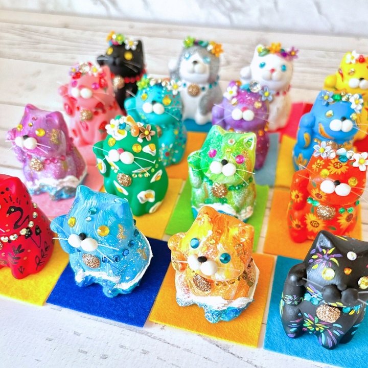 良い波招く、祈りを込めた招き猫 「ハッピーニャンモズ」 | 売場